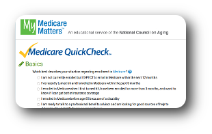 MyMedicareMatters Medicare QuickCheck image